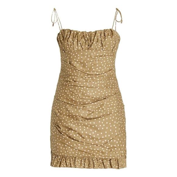Significant Other Edie Polka Dot Cotton Mini Dress Sz 10 - Picture 2 of 13